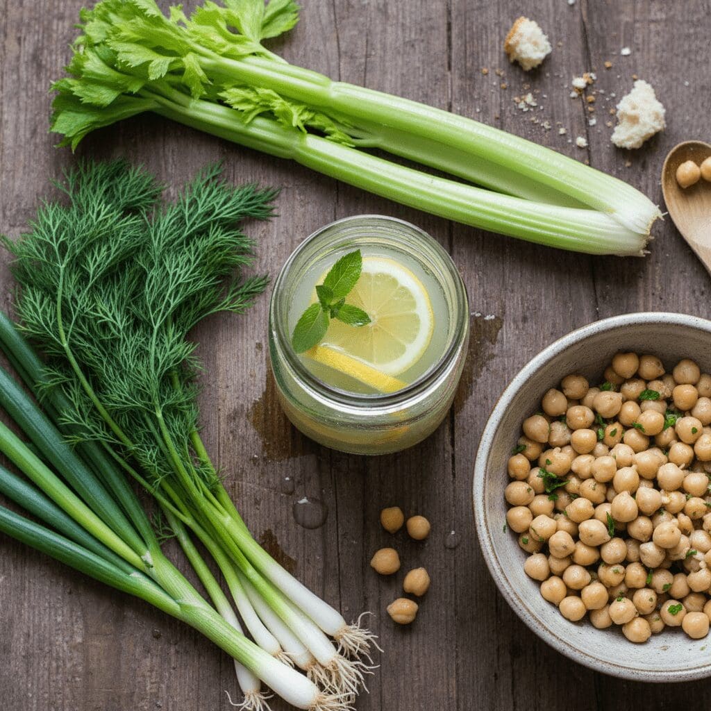 How to make the chickpea salad sandwich filling