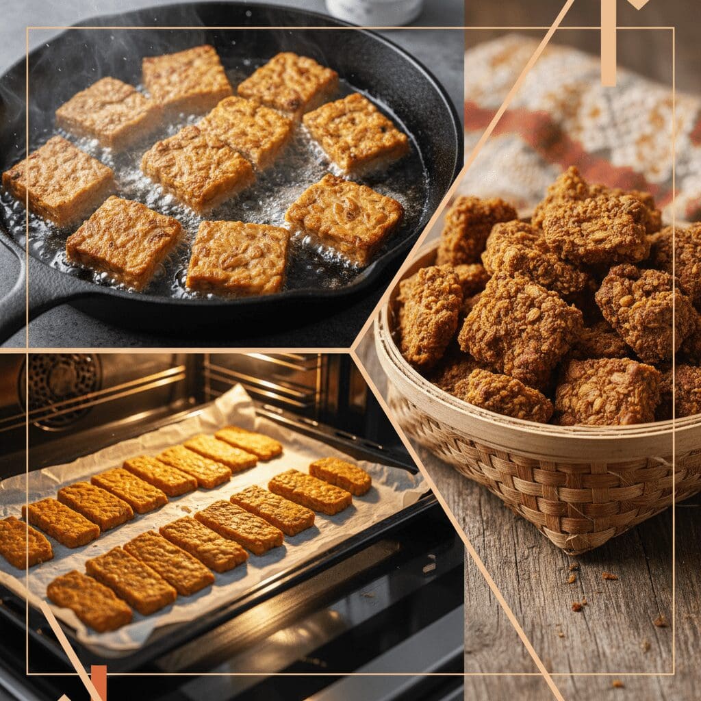 3 Ways to Cook Garlicky Balsamic Maple Marinated Tempeh