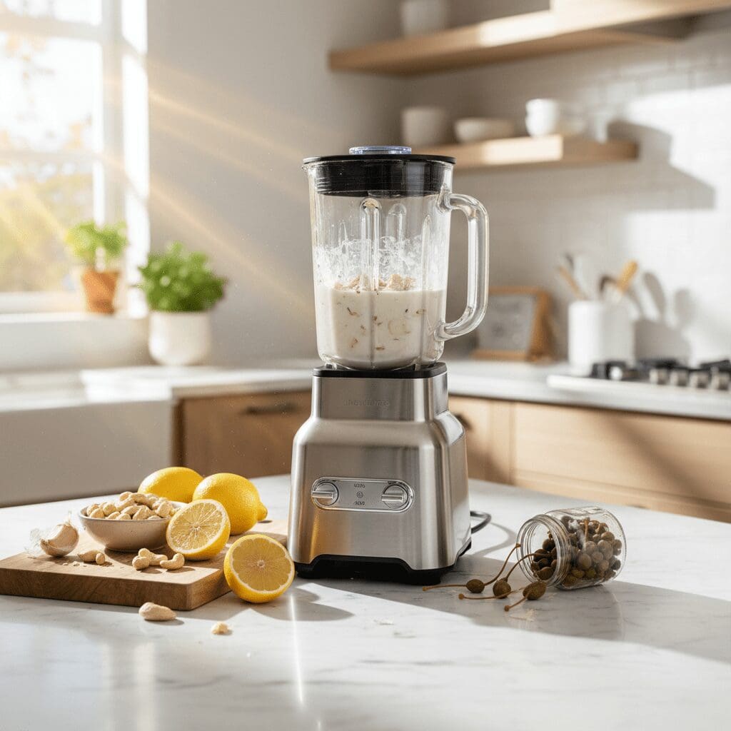 Ingredients for the Perfect Creamy Vegan Caesar Sauce