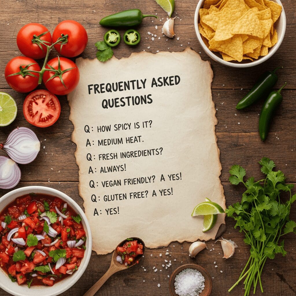 Easy Blender Salsa Recipe Card